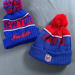 NY Giants beanie & NY red&blue beanie P0039